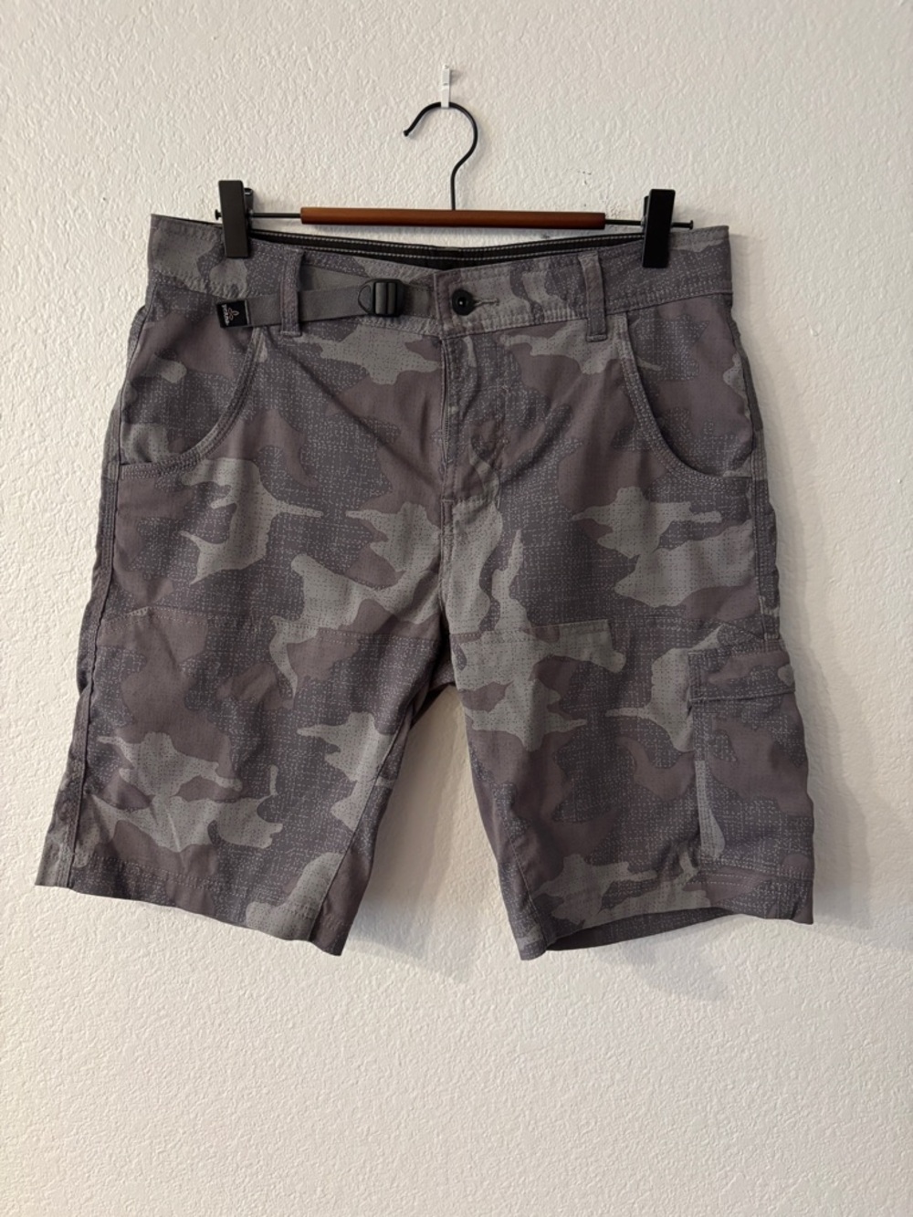 Prana Camouflage Stretch Zion Cargo Shorts